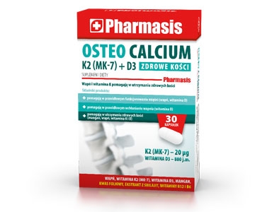 OSTEO CALCIUM K2 (MK-7) + D3 Zdrowe kości Pharmasis